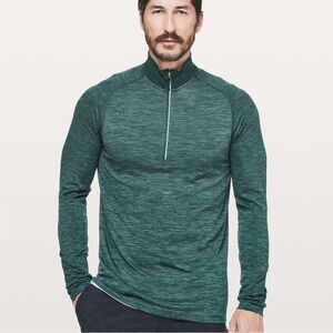 Lululemon Metal Vent Tech Midweight Half 1/2 Zip Jacket Spruce Teal S